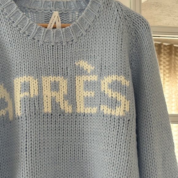 Dreamers Light Blue 'APRÈS' Sweater - Picture 2 of 6